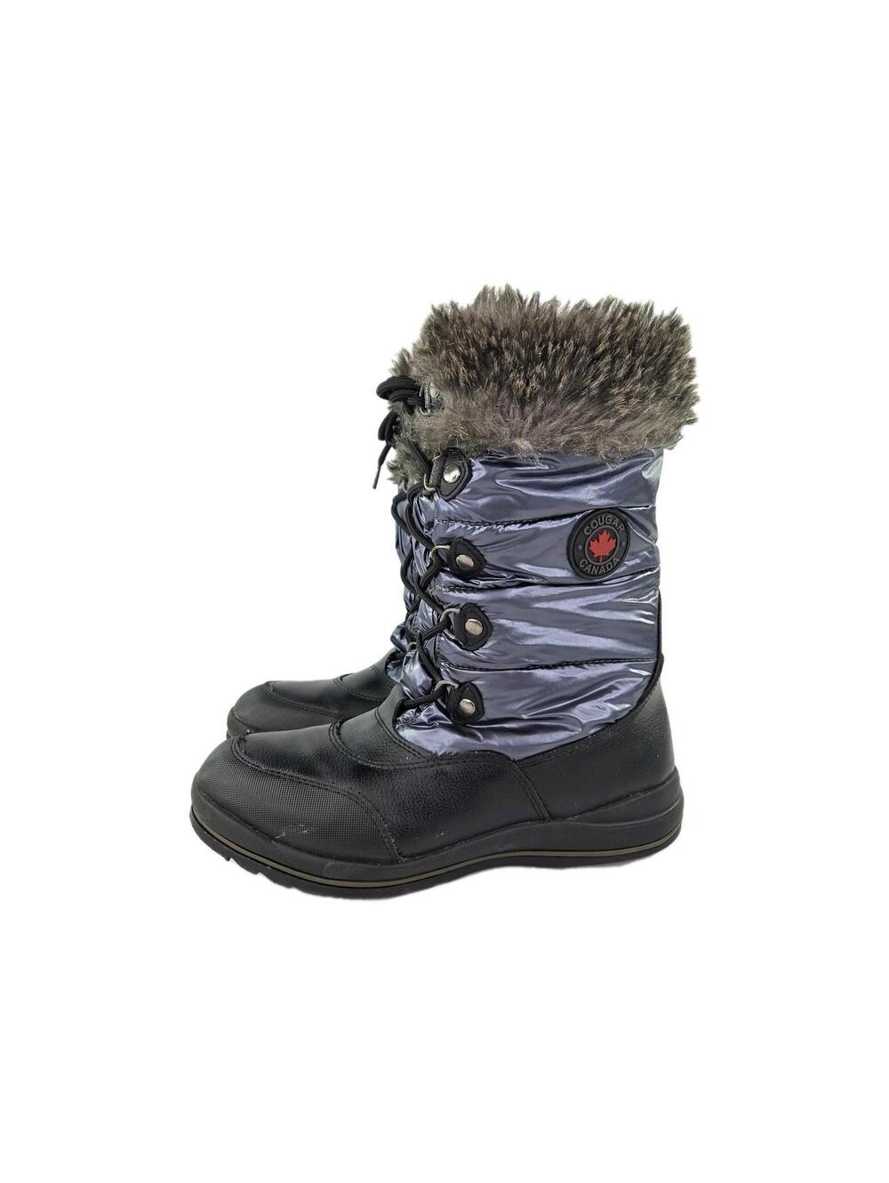 Cougar Cranbrook Nylon Puffer Boot US 11 M Womens Black Insulated Winter Boots